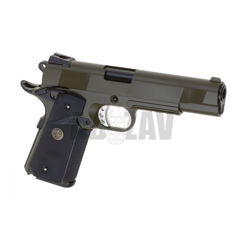 ABZAV|M1911 MEU Tactical Full Metal GBB OD WE