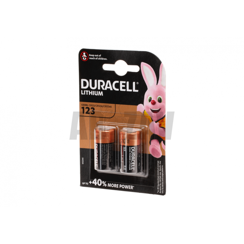 ABZAV|CR123 2pcs Duracell