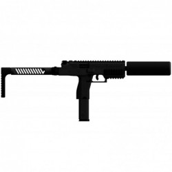 ABZAV|SMG VMP-1X Black With Silencer Black