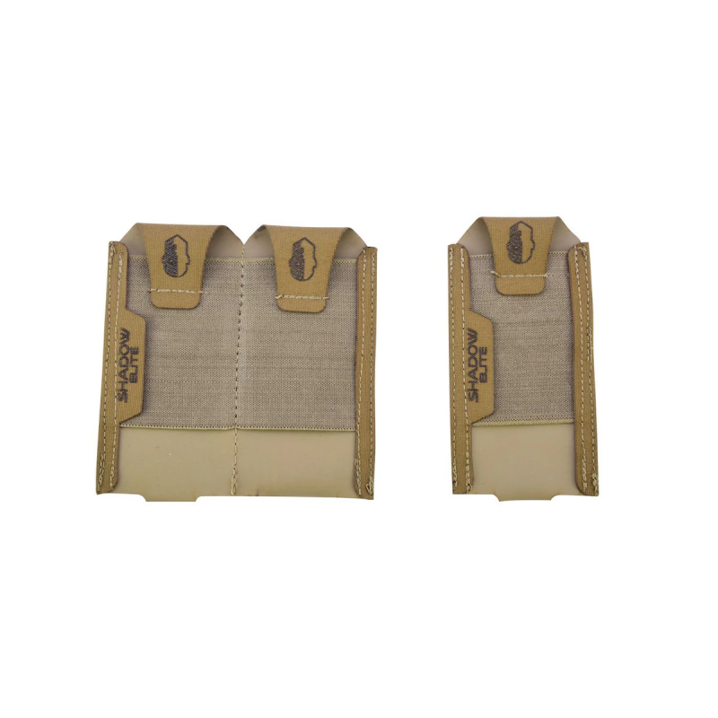 ABZAV|Low Profile Double Pistol Mag Pouch Tan Shadow Elite