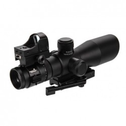 ABZAV|3-9x42 Red & Green scope + 1x30 Red Dot Sight Lancer Tactical