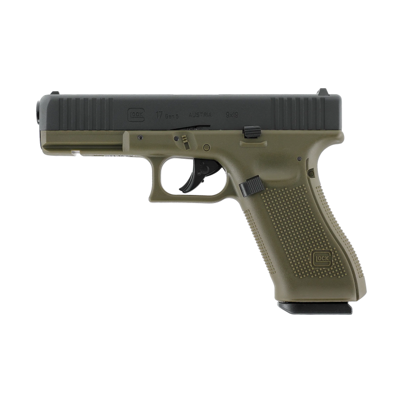 ABZAV|GLOCK 17 Gen5 4.5 mm (.177) BB, CO 3.0 J, Battlefield Green/BK Umarex
