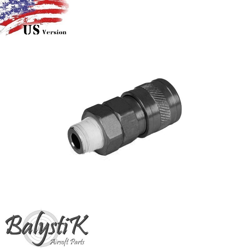 ABZAV|Coupler with 1/8 NPT male thread US Black BalystiK