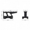ABZAV|WADSN 1.5" RISER FOR STANDARD 20mm RAILS BLACK