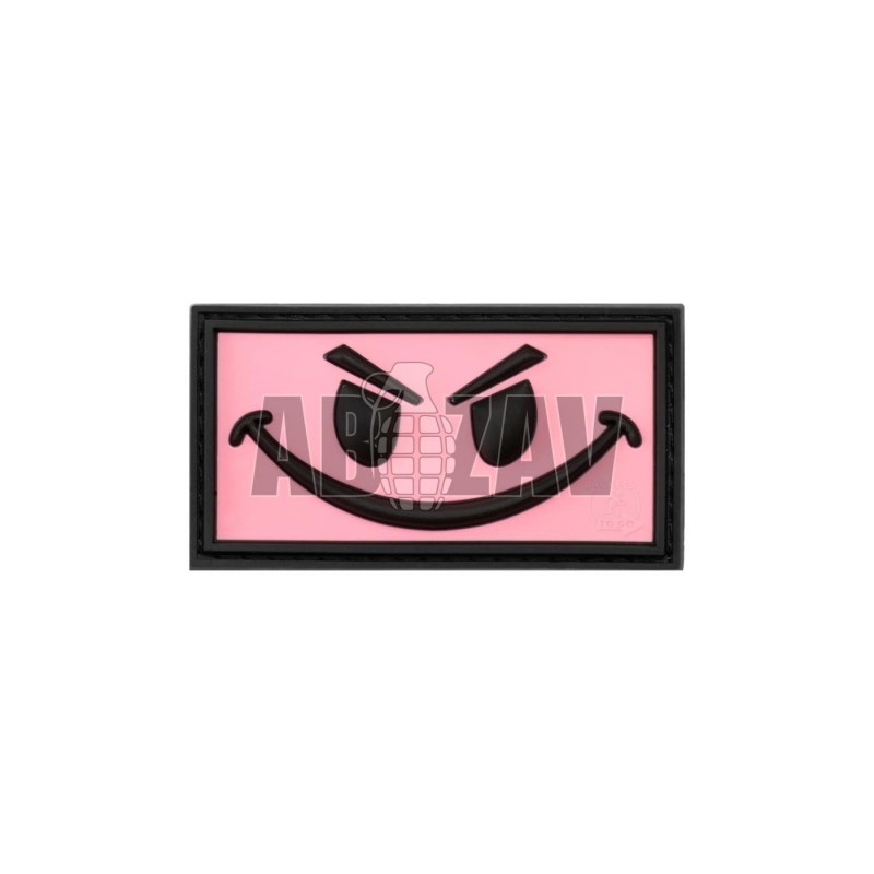 ABZAV|Evil Smile Rubber Patch Pink JTG