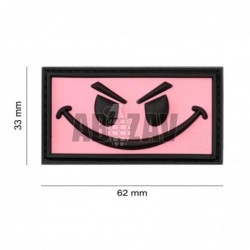 ABZAV|Evil Smile Rubber Patch Pink JTG