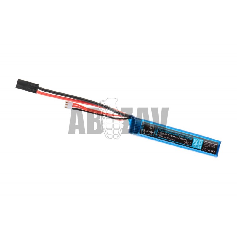 ABZAV|Nimrod 7.4V 1300mAh 25C LiPo Stock Tube Battery ABZAV|Nimrod 7.4V 1300mAh 25C LiPo Stock Tube Battery