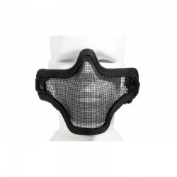 Steel Half Face Mask  Black