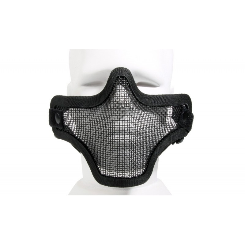 ABZAV|Steel Half Face Mask  Black