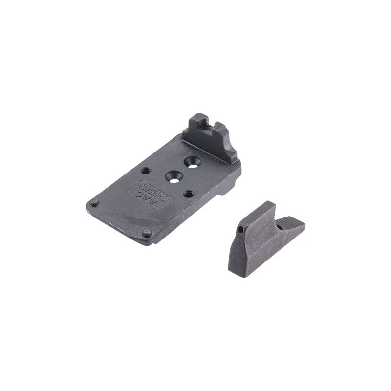 ABZAV|AAP01 Steel RMR Adapter & Front Sight Set Black Action Army