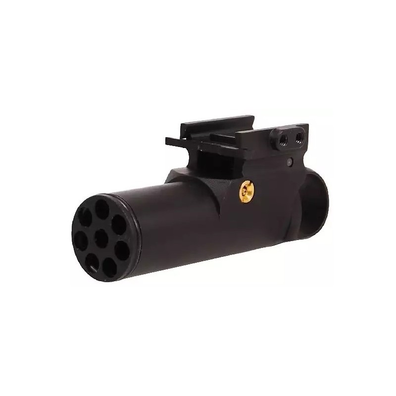 ABZAV|Lanceur Mini Launcher V2 Gaz 40 Billes picatinny Zoxna - Noir