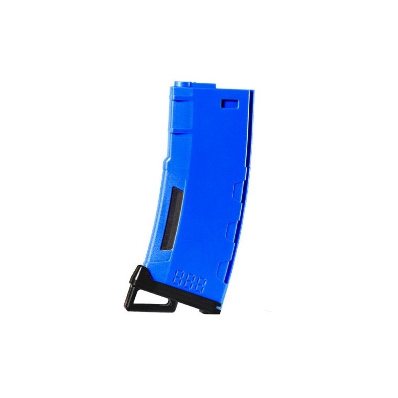 ABZAV|Chargeur Mid-cap Speed 130 billes pour M4 AEG Bleu Lancer Tacticl