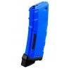 ABZAV|Chargeur Mid-cap Speed 130 billes pour M4 AEG Bleu Lancer Tacticl