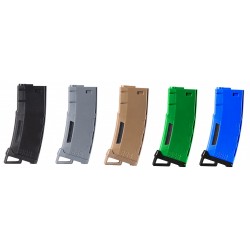 ABZAV|Chargeur Mid-cap Speed 130 billes pour M4 AEG Bleu Lancer Tacticl