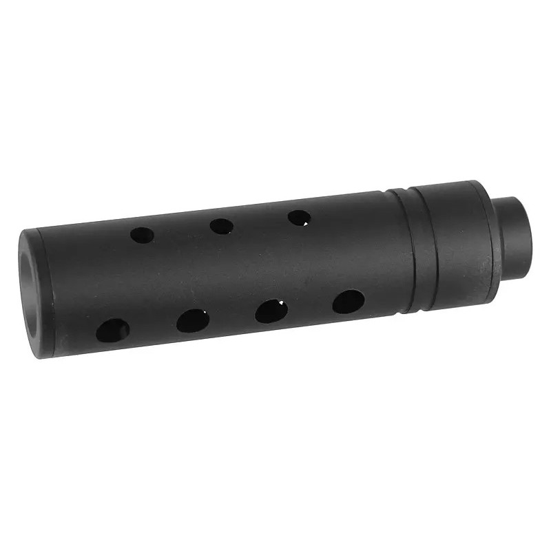 ABZAV|SLONG AIRSOFT Silencieux 14mm CCW Short APERTURE + adaptateur 11mm
