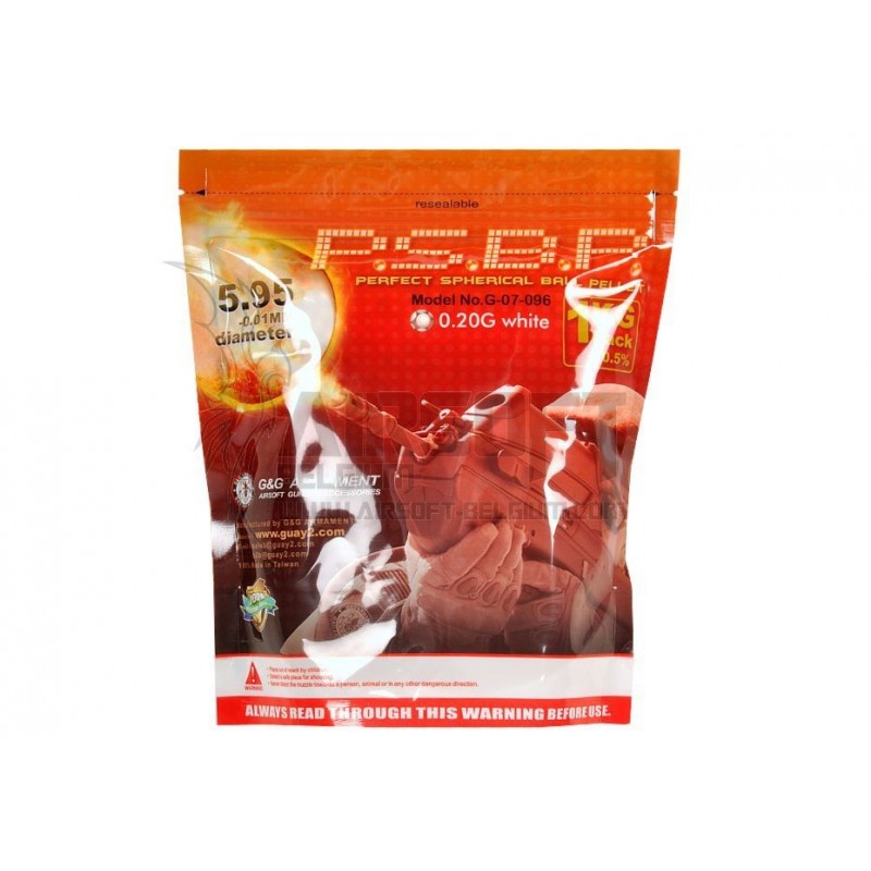 ABZAV|0.20g Perfect BB 5000rds White   G&G