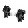 ABZAV|Tri-Side Rail 25.4mm / 30mm Mount Rings Black Aim-O