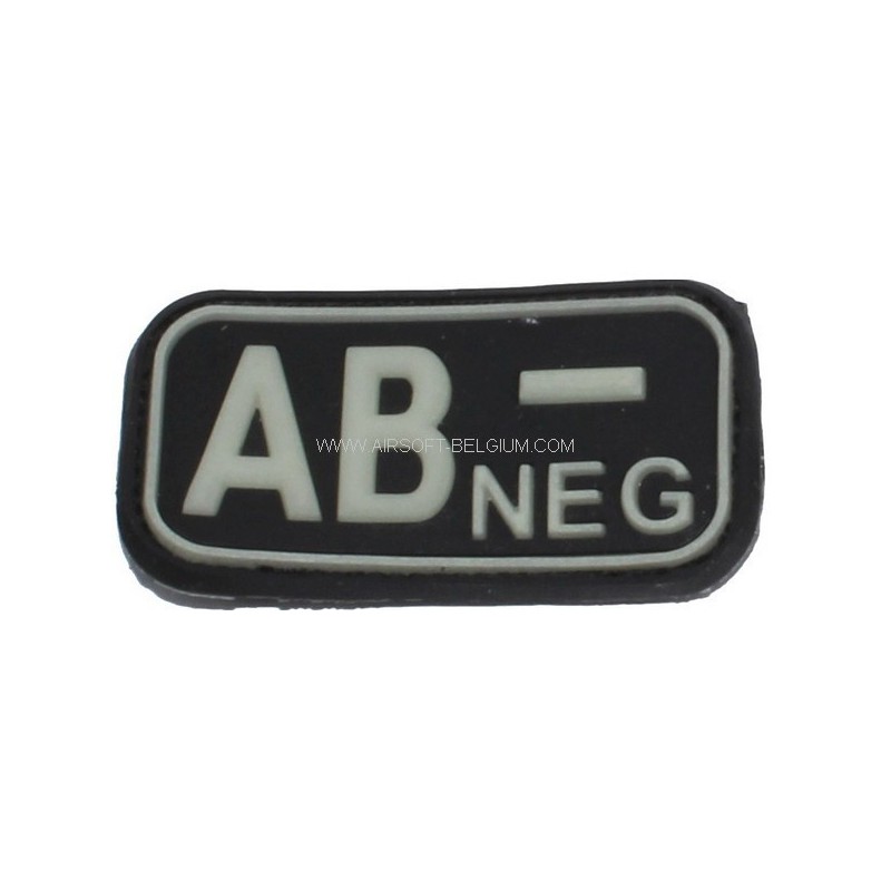 ABZAV|BLOOD PVC PATCH AB NEG (FLUO)