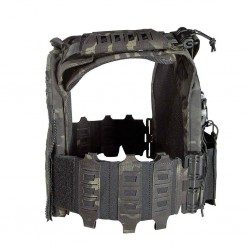 ABZAV|Gilet tactique porte-plaques Drake MK4 - Multicam Noir - Corso Tactical