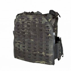 ABZAV|Gilet tactique porte-plaques Drake MK4 - Multicam Noir - Corso Tactical