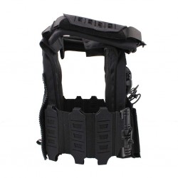 ABZAV|Gilet tactique porte-plaques Drake MK4 - Noir - Corso Tactical