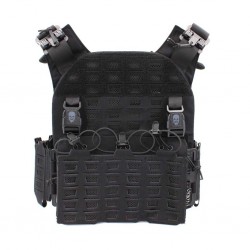 ABZAV|Gilet tactique porte-plaques Drake MK4 - Noir - Corso Tactical