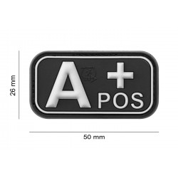 Patch en Caoutchouc Bloodtype A Pos (JTG)