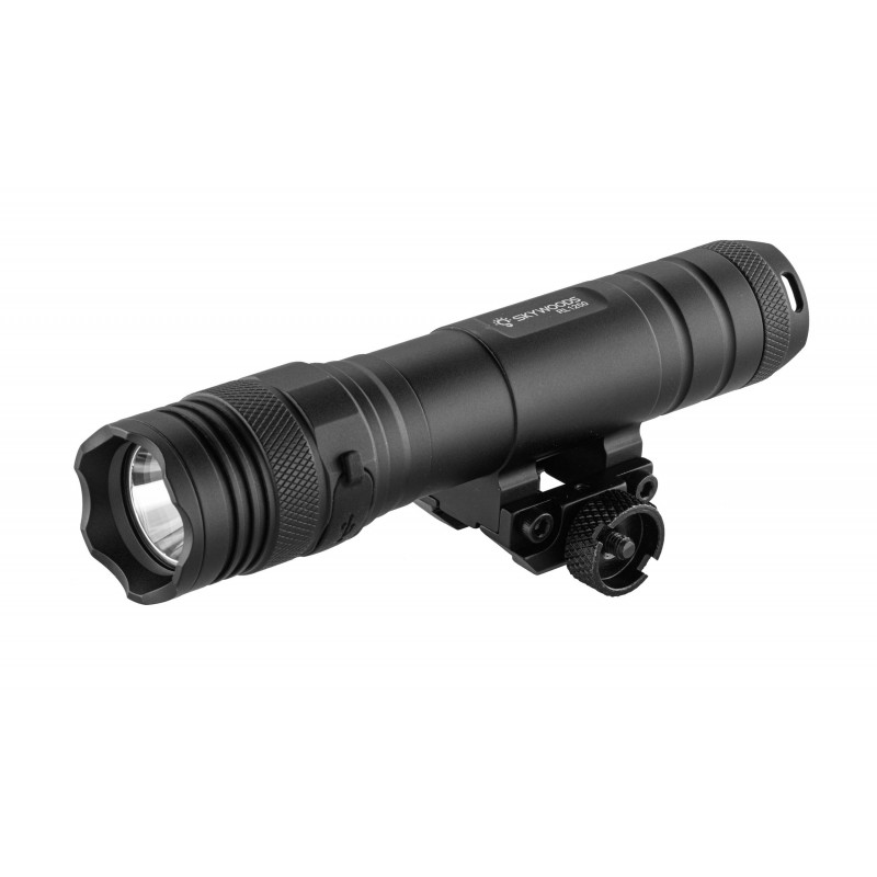 ABZAV|Skywoods Tactical Flashlight - 1250 Lumens with M-Lock Rail Mount - Black