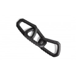 ABZAV|MOLLE PVC CARABINER FMA BLACK 3PCS