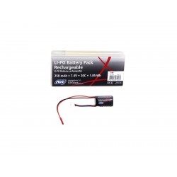 HPA 2S 7.4V 250mAh 20C Lipo Battery ASG