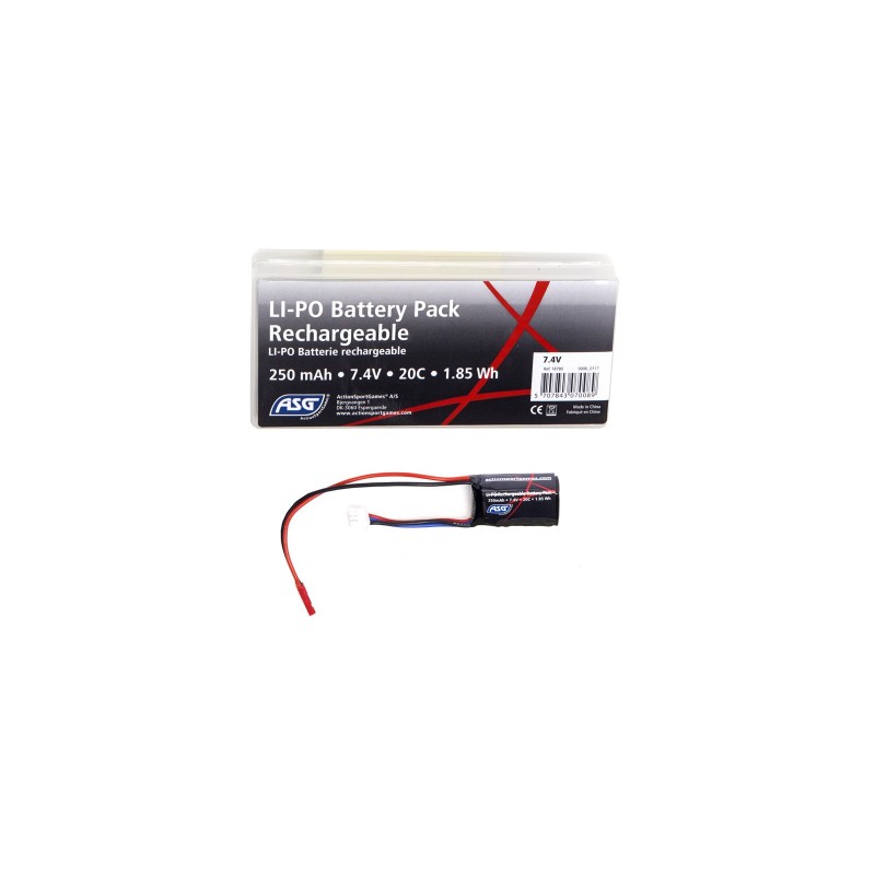 ABZAV|HPA 2S 7.4V 250mAh 20C Lipo Battery ASG