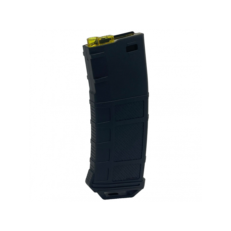 ABZAV|Magazine M4 250Rds Fast-feed mid-cap Type A Zwart/Geel Amarok