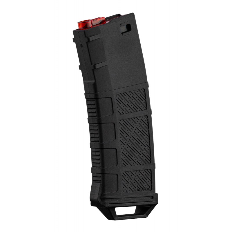 ABZAV|Magazine M4 250Rds Fast-feed mid-cap Type A Zwart/Rood Amarok