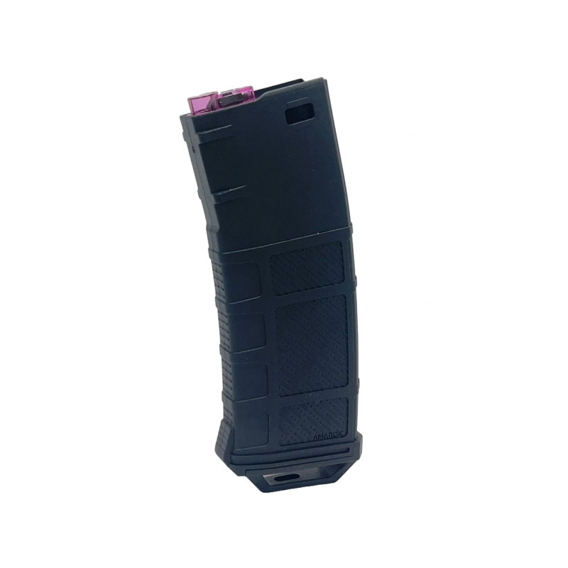 ABZAV|Magazine M4 250Rds Fast-feed mid-cap Type A Zwart/Magenta Amarok