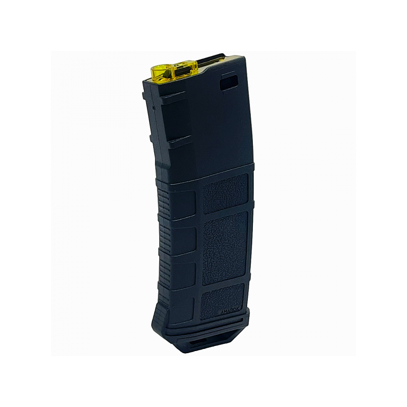 ABZAV|Magazine M4 250Rds Fast-feed mid-cap Type B Zwart/Geel Amarok