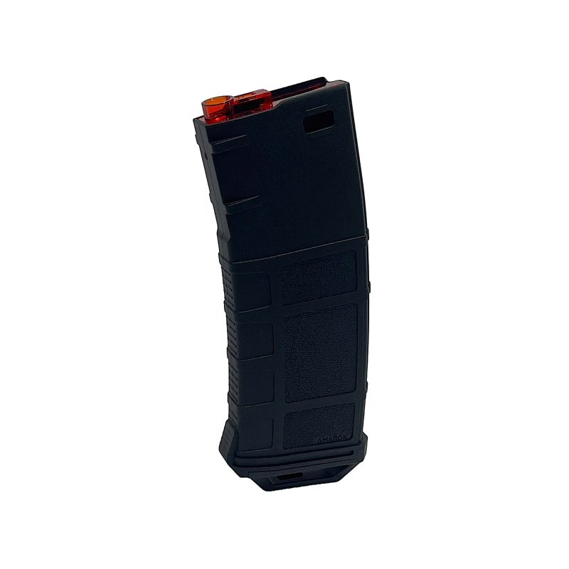 ABZAV|Magazine M4 250Rds Fast-feed mid-cap Type B Zwart/Rood Amarok