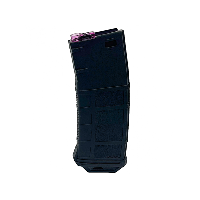 ABZAV|Magazine M4 250Rds Fast-feed mid-cap Type B Zwart/Magenta Amarok