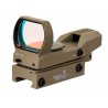ABZAV|Reflex sight 4 reticles red / green dot Tan Lancer Tactical
