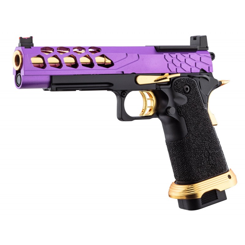 ABZAV|Knightshade Hi-Capa 5.1 Puple/Gold With RMR Lancer Tactical