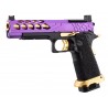 ABZAV|Knightshade Hi-Capa 5.1 Puple/Gold With RMR Lancer Tactical