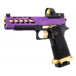 ABZAV|Knightshade Hi-Capa 5.1 Puple/Gold With RMR Lancer Tactical