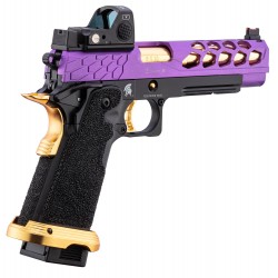 ABZAV|Knightshade Hi-Capa 5.1 Puple/Gold With RMR Lancer Tactical