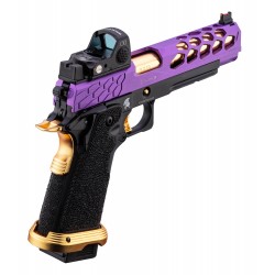 ABZAV|Knightshade Hi-Capa 5.1 Puple/Gold With RMR Lancer Tactical