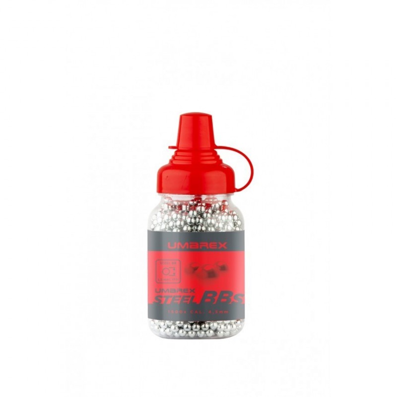 ABZAV|BILLES ACIER 4,5 mm en Biberon de 1500 billes UMAREX