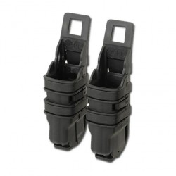 FMA Polymer MOLLE FastMag Pouch for Pistol Magazines, 2 pcs Black