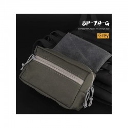 WST Abdominal Fanny Pack with Velcro Mount Grey