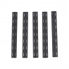 ABZAV|Rail Panel For M-lok 5 Pcs Set Black MP