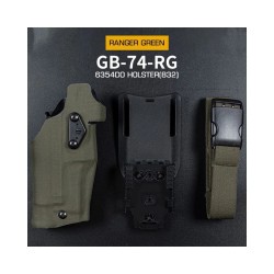 WST Holster G17 with X300 Flashlight, Right-Handed Ranger Green
