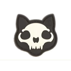 Micro Nightmare Skull Cat Rubber Patch No. 1
