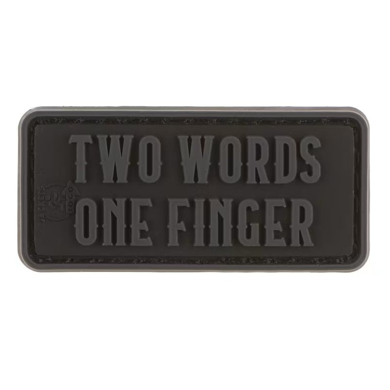 ABZAV|Two Words One Finger Rubber Patch
